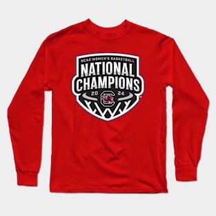 South Carolina Women's Basketball 2024 National Champions Logo Long Sleeve T-Shirt